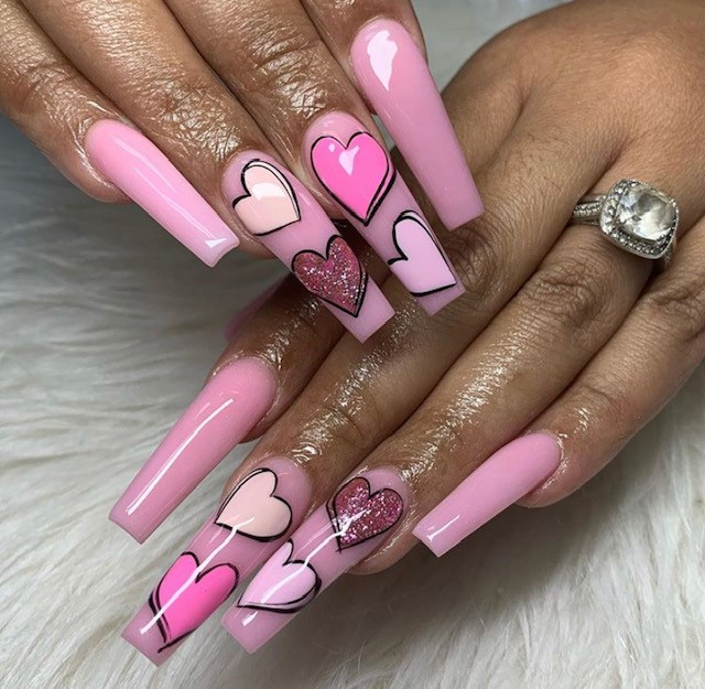 manicuras para san valentín