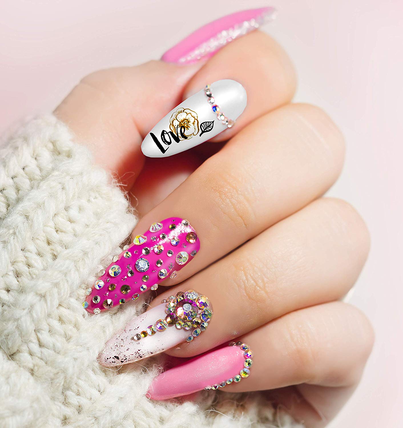 nail art valentines