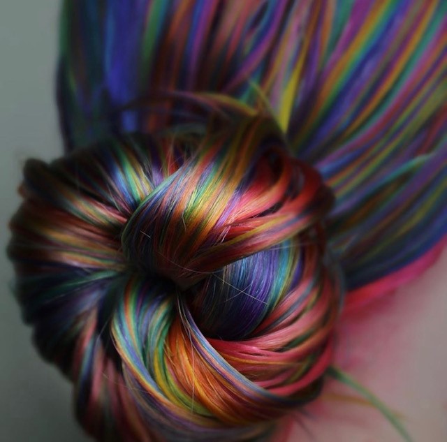 rainbow hair