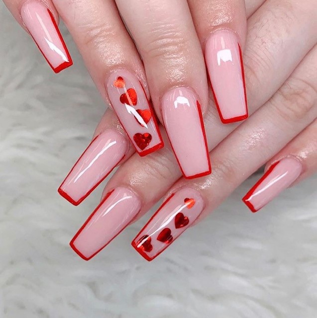 manicuras para san valentín