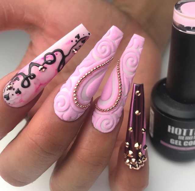 nail art valentines
