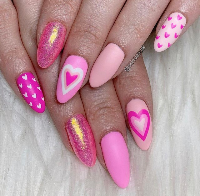 manicuras para san valentín