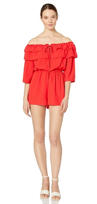 romper rojo de verano