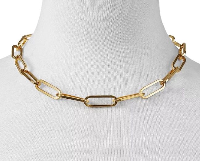 collares de eslabones en los accesorios otoño invierno 2020