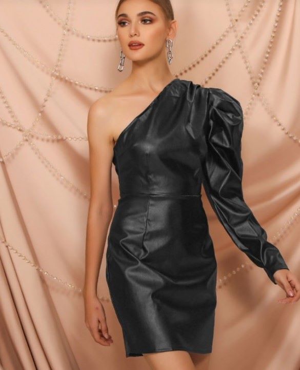 vestido mangas statement